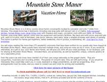 Tablet Screenshot of mountainstonemanor.com